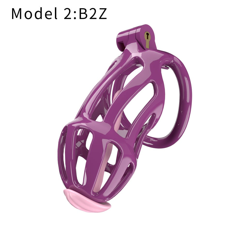 3D Printed Male Chastity Cage – Lightweight Penis Lock with 5 Rings for Erection Control & Bondage Fun