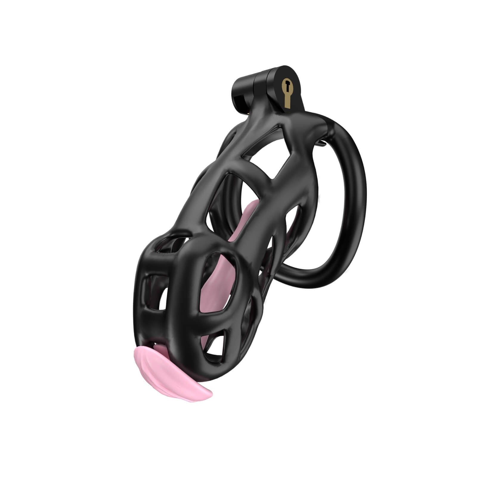 Black Cobra Standard Chastity Kit With Urethral