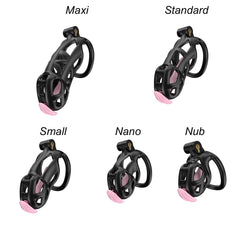 Black Cobra Standard Chastity Kit With Urethral