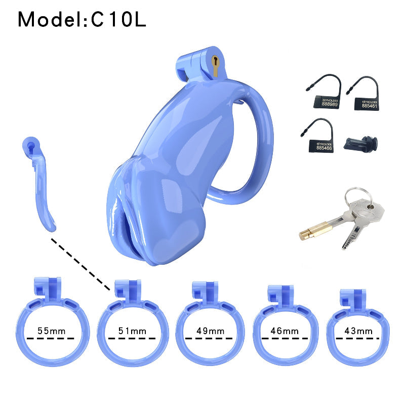 Resin Labia Chastity Lock with Belt-Compatible Design