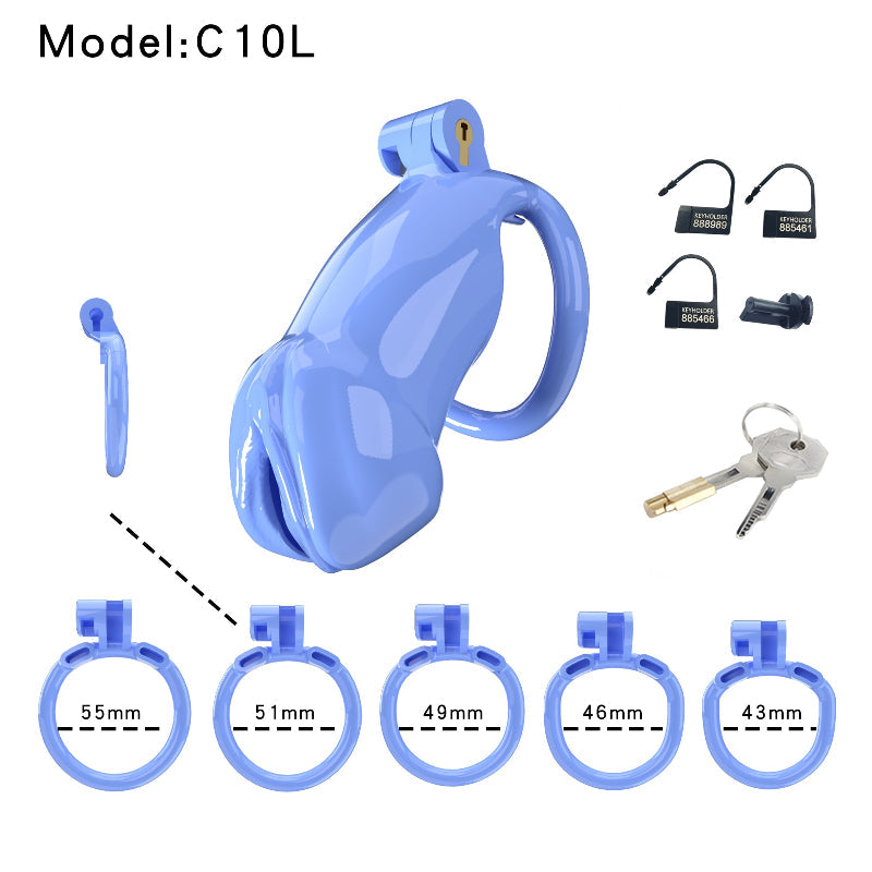 Resin Labia Chastity Lock with Belt-Compatible Design