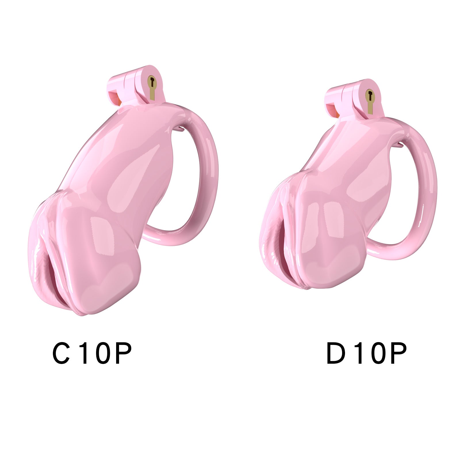 Resin Labia Chastity Lock with Belt-Compatible Design