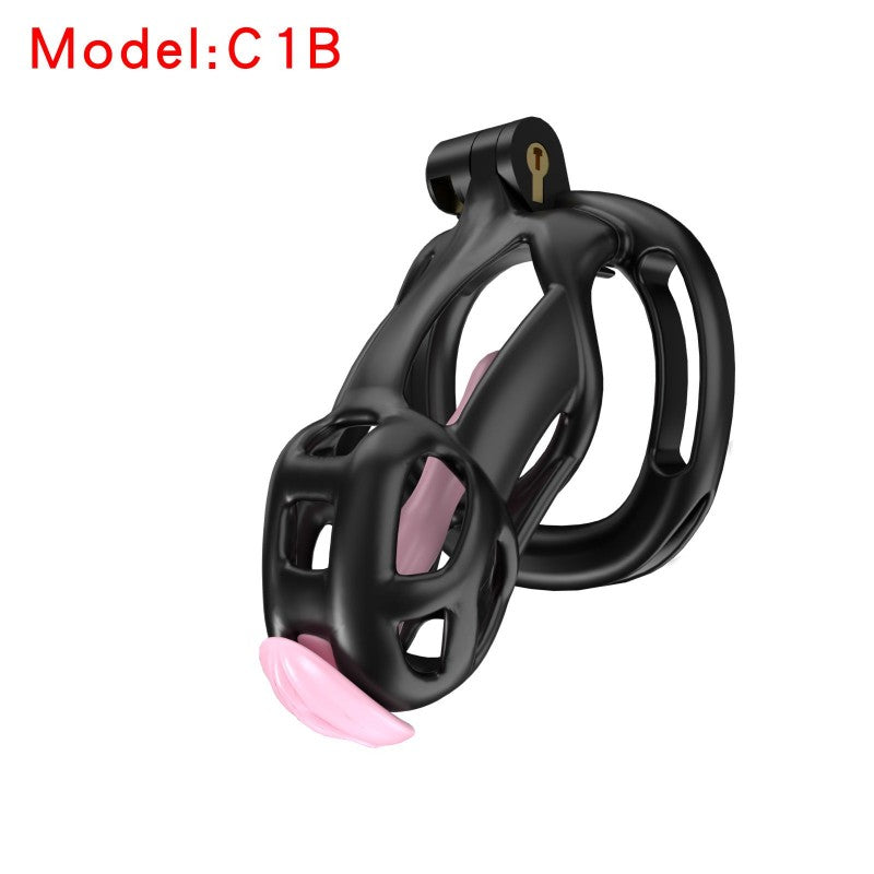 3D-Printed Resin Chastity Cage with Strap – A1–E1, 5 Colors