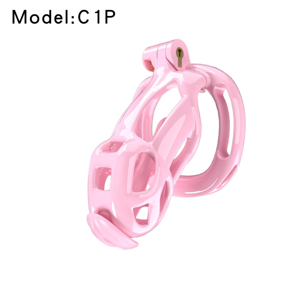 3D-Printed Resin Chastity Cage with Strap – A1–E1, 5 Colors