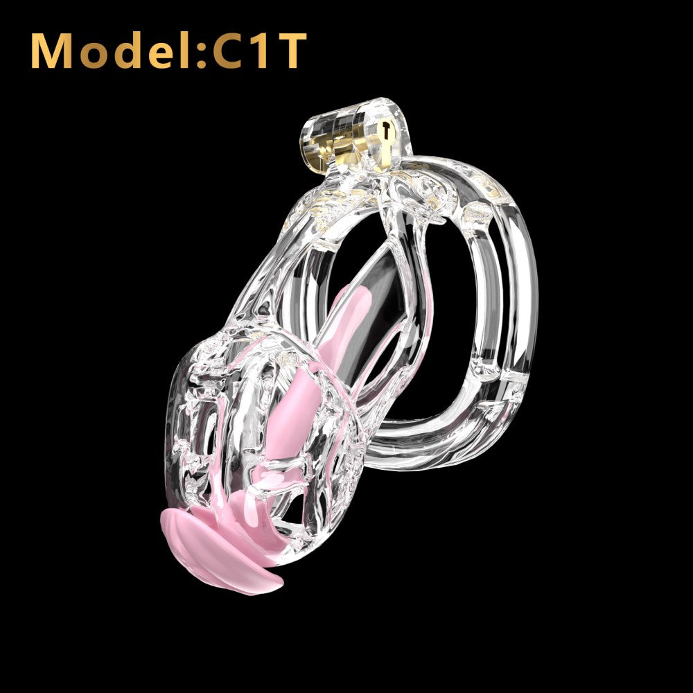 3D-Printed Resin Chastity Cage with Strap – A1–E1, 5 Colors