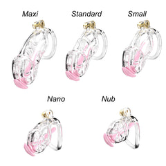 Transparent Cobra Small Chastity Kit With Urethral