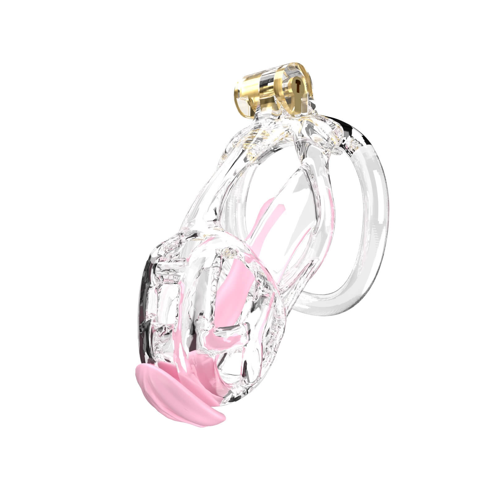 Transparent Cobra Small Chastity Kit With Urethral