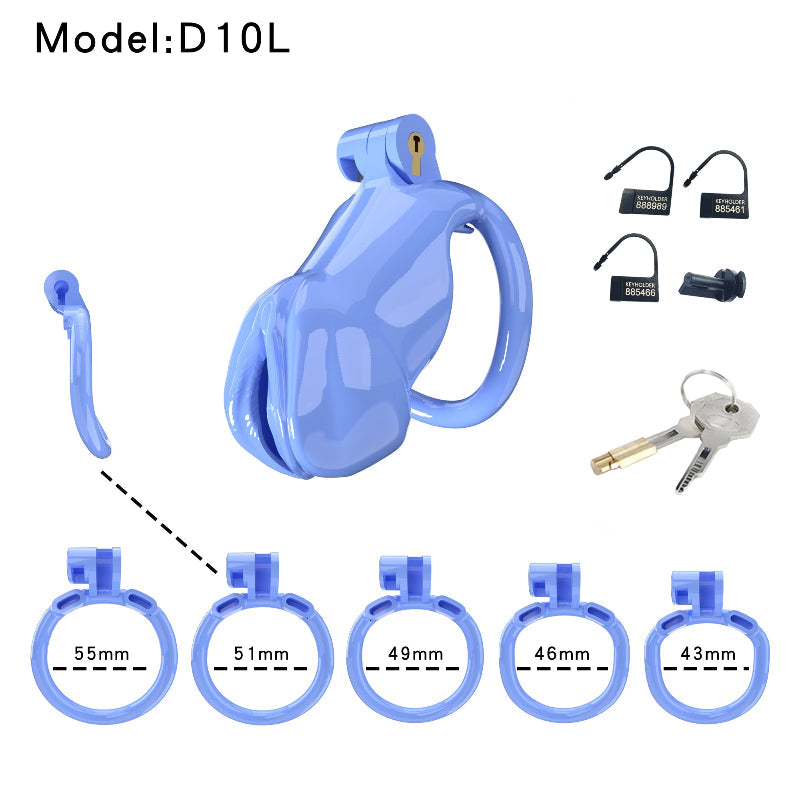 Resin Labia Chastity Lock with Belt-Compatible Design