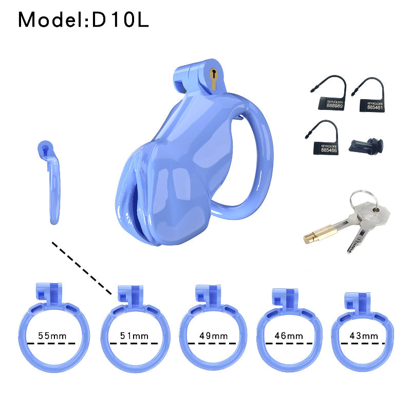 Resin Labia Chastity Lock with Belt-Compatible Design