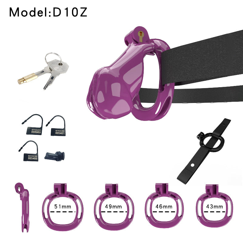 Resin Labia Chastity Lock with Belt-Compatible Design
