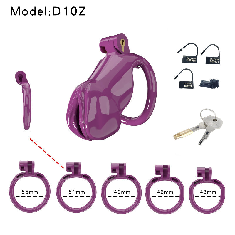 Resin Labia Chastity Lock with Belt-Compatible Design