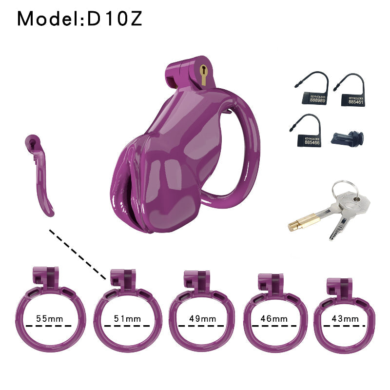 Resin Labia Chastity Lock with Belt-Compatible Design