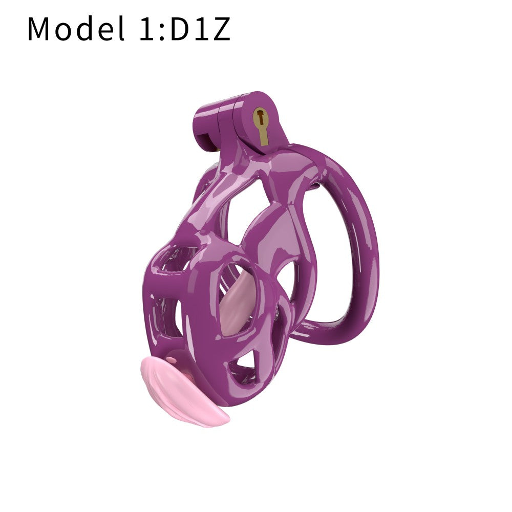 3D Printed Male Chastity Cage with Lock & 5 Rings – Resin Virginity Device for Men