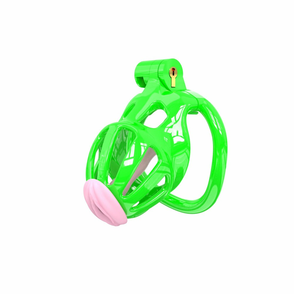 3D Printed Male Chastity Cage – Lightweight Penis Lock with 5 Rings for Erection Control & Bondage Fun