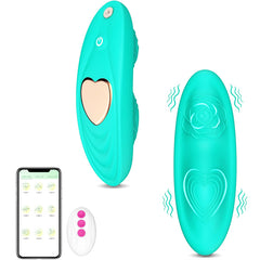 Dual 9 Vibration Modes Butterfly Vibrator Green