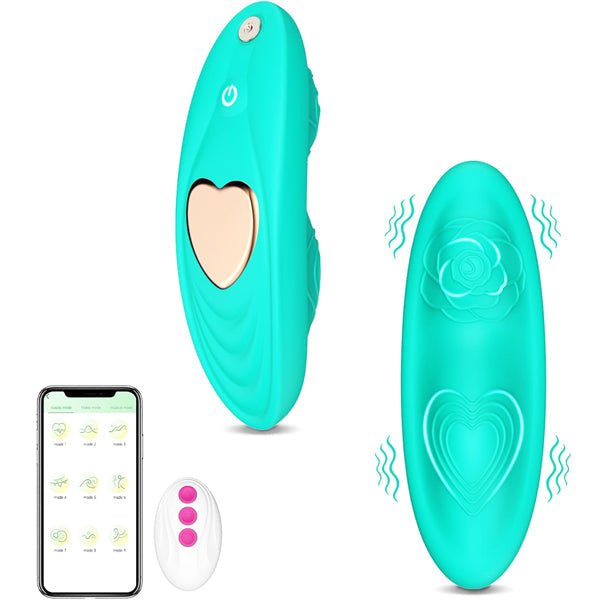 Dual 9 Vibration Modes Butterfly Vibrator Hot Pink