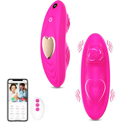 Dual 9 Vibration Modes Butterfly Vibrator Green
