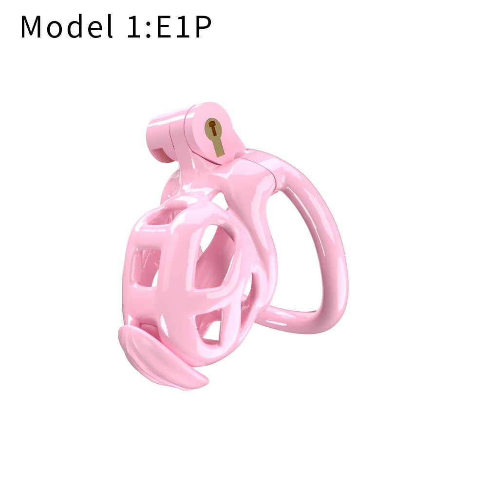 3D Printed Male Chastity Cage with Lock & 5 Rings – Resin Virginity Device for Men