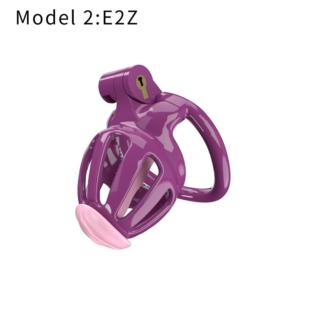 3D Printed Male Chastity Cage – Lightweight Penis Lock with 5 Rings for Erection Control & Bondage Fun