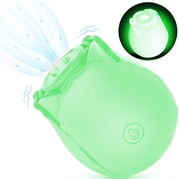Glow In Dark Rose Vibrator Hot Pink