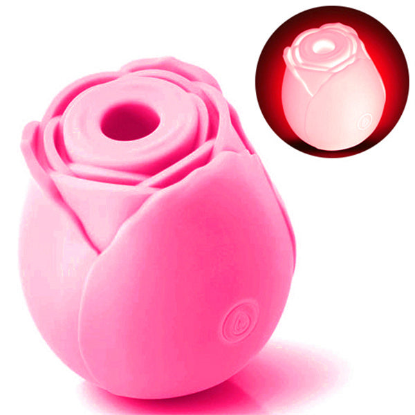 Glow In Dark Rose Vibrator Hot Pink