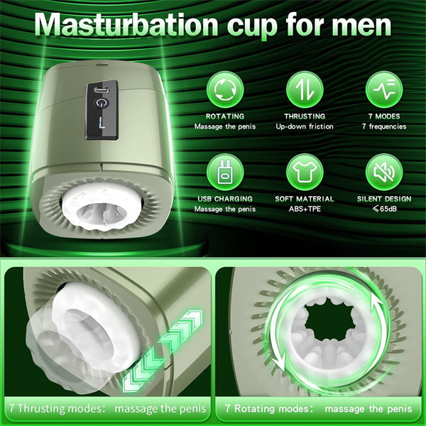 7 Thrusting & Rotating Glans Trainer