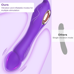 Inflatable Dildo Vibrators Purple