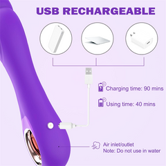 Inflatable Dildo Vibrators Purple