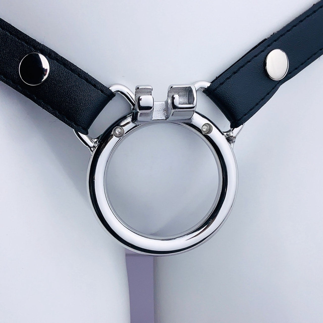 304 Stainless Steel Replacement Base Rings for Metal Chastity Cages - Circular, Curved & Strap-Ready K-01-K-04