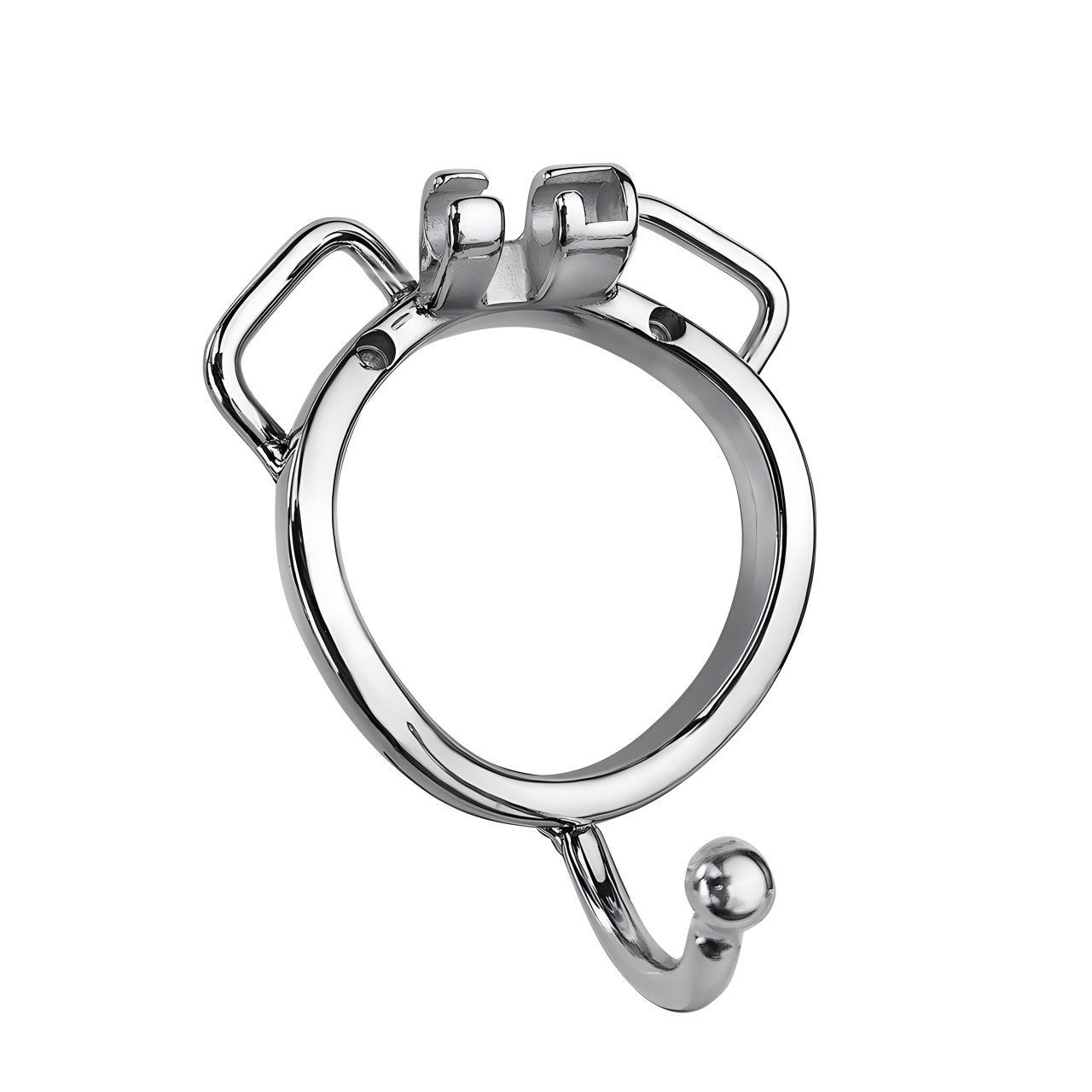 304 Stainless Steel Replacement Base Rings for Metal Chastity Cages - Circular, Curved & Strap-Ready K-01-K-04