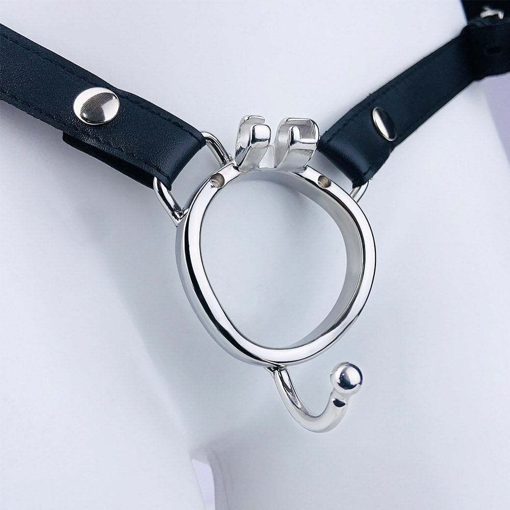 304 Stainless Steel Replacement Base Rings for Metal Chastity Cages - Circular, Curved & Strap-Ready K-01-K-04