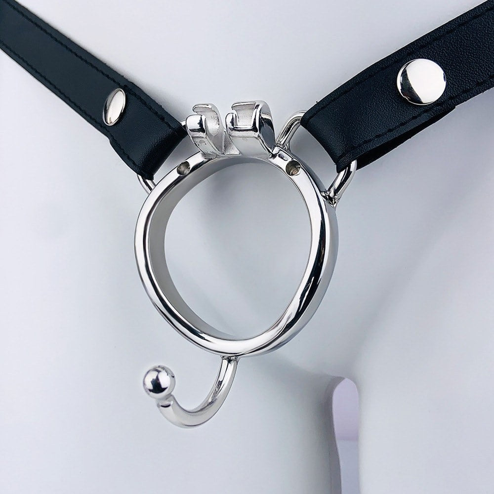 304 Stainless Steel Replacement Base Rings for Metal Chastity Cages - Circular, Curved & Strap-Ready K-01-K-04