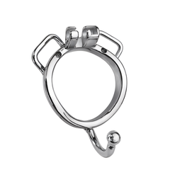304 Stainless Steel Replacement Base Rings for Metal Chastity Cages - Circular, Curved & Strap-Ready K-01-K-04