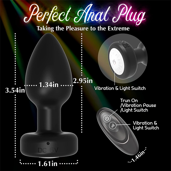 LED Light Up Anal Vibrator