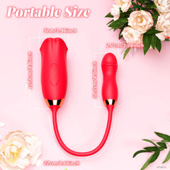 Lip Biting Vibrator with Wiggle Finger Shaped Vibrator