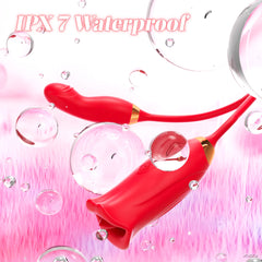 Lip Biting Vibrator with Wiggle Finger Shaped Vibrator