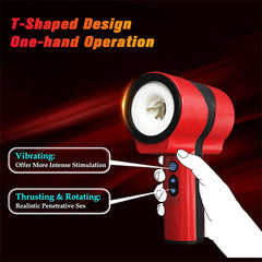 Dual-Sleeve Automatic Thrusting Rotating Vibrating Blowjob Stroker