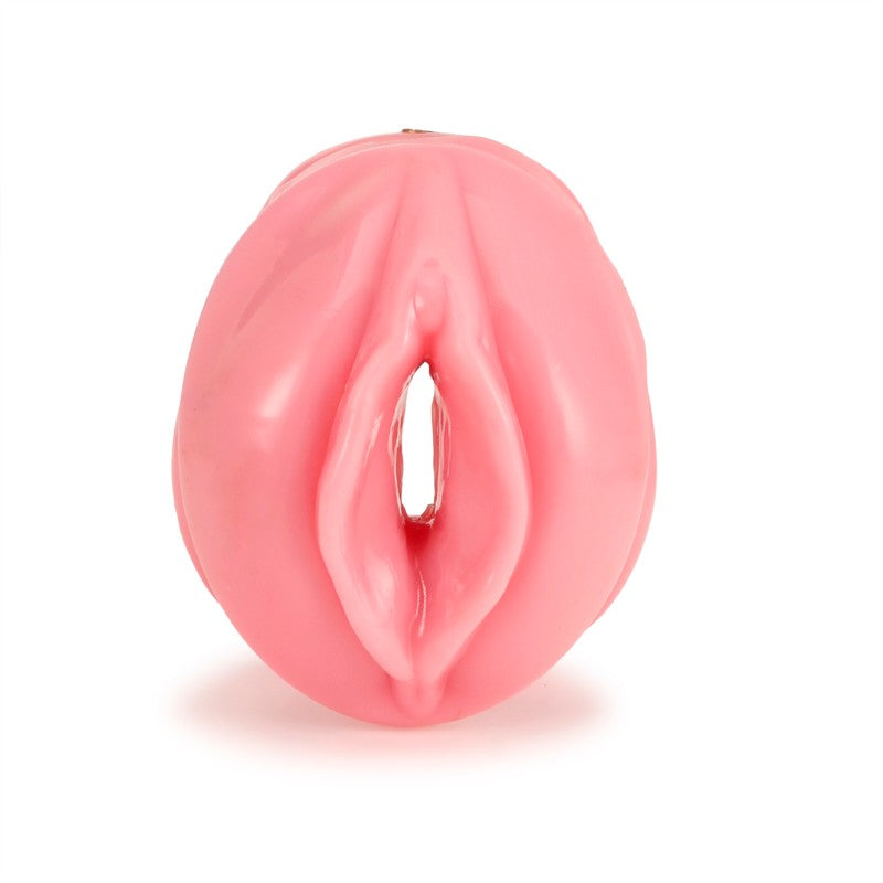 Small Faux Labia Silicone Chastity Cage with Resin Inner Cage