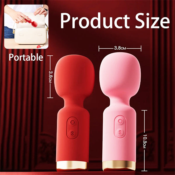 Mini AV Wand Vibrator Black