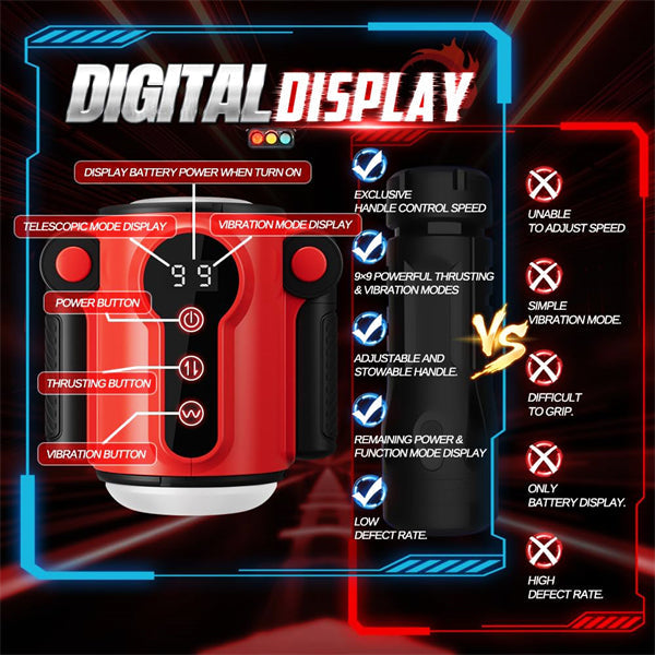 Male Masturbator with Upgraded 9 Thrusting & 9 Vibration Modes