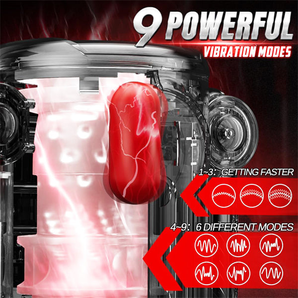 Male Masturbator with Upgraded 9 Thrusting & 9 Vibration Modes