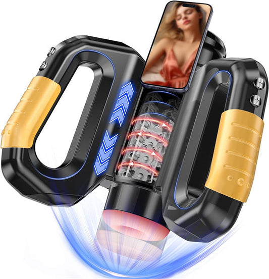 Handle 10 Thrusting & Rotating Modes Male Stroker