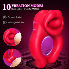 Mouth Biting Vibrating Cock Ring