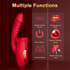 Mouth Biting Vibrator with G Spot Wand Vibrator