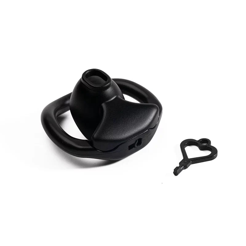 Mini Sissy Resin Chastity Cage, 31.88 mm with 4 Rings
