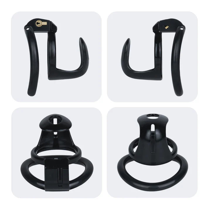 Semi-Open ABS Resin Chastity Cage with Catheter Option – LK-069