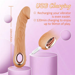 Realistic Dildo Vibrator Flesh