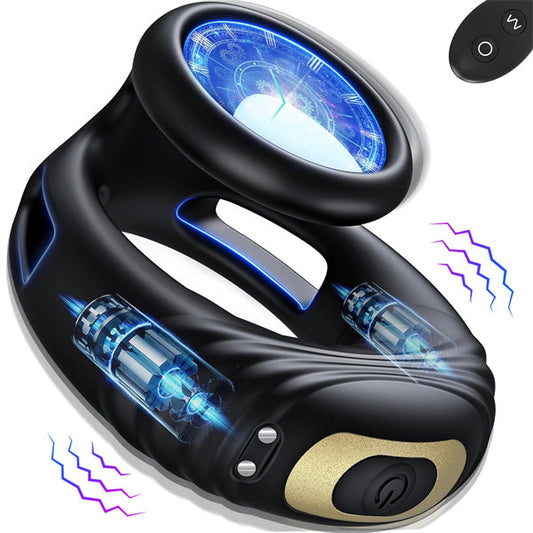 Remote Control Penis Vibrator Black