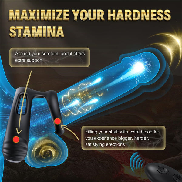 Remote Control Penis Vibrator Black