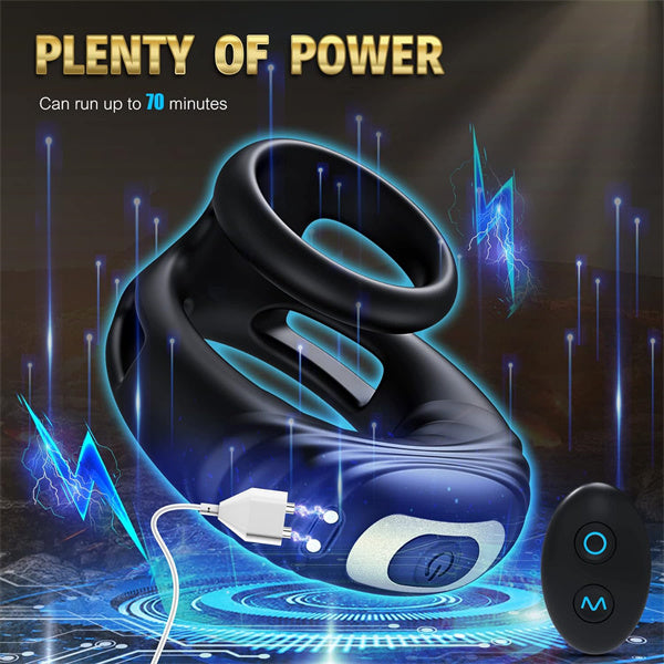 Remote Control Penis Vibrator Black